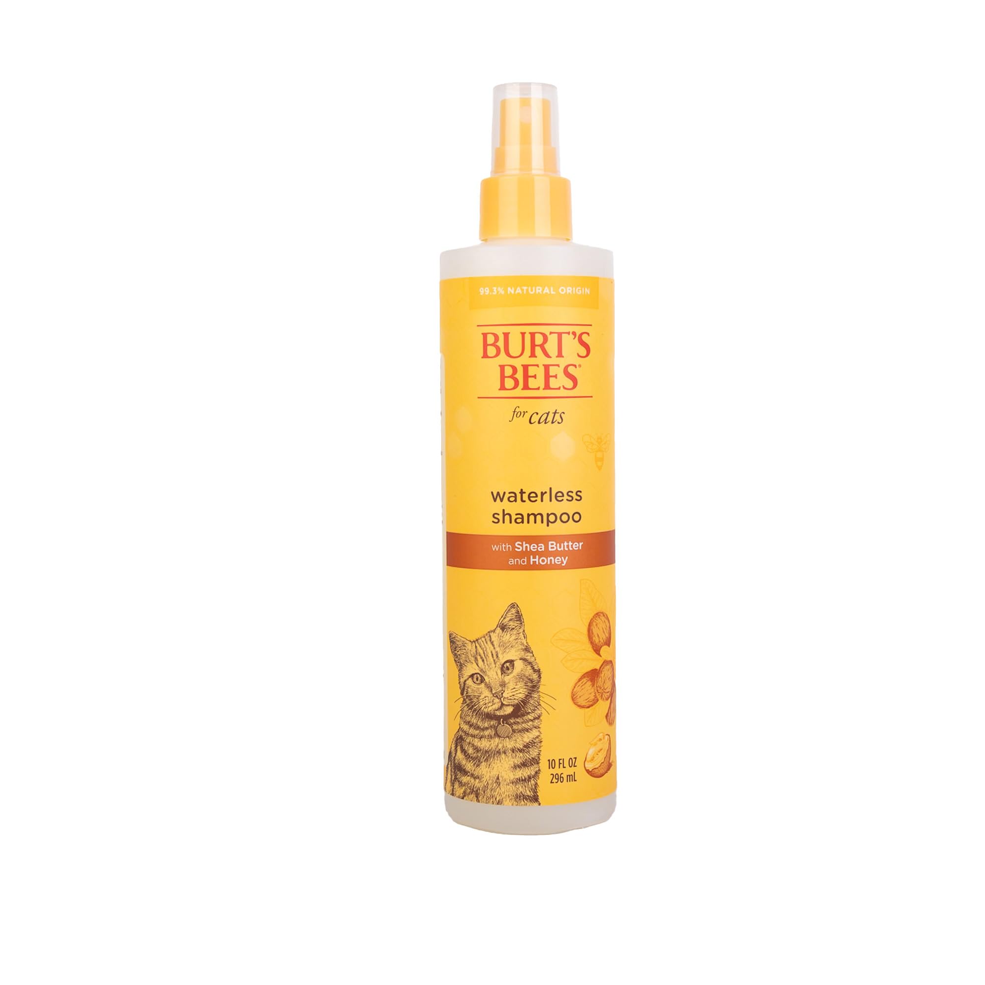 Burt's Bees for Cats Hypoallergenic Cat Shampoo with Shea Butter & Honey | Best Shampoo for Cats with Dry or Sensitive Skin | Cruelty Free, Sulfate & Paraben Free, pH Balanced for Cats - 10 Fl Oz